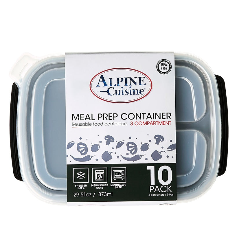 Food Storage Continers for Meal Prep - 10-Pc.