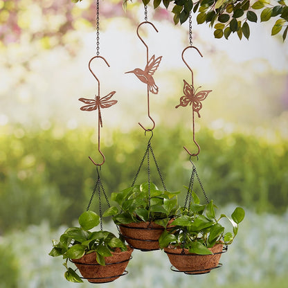 Set of 3 Metal Plant Hangers