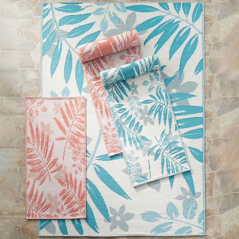 Outdoor Hibiscus Patio Rug