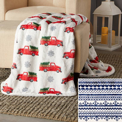 50" x 60" Sherpa Printed Throws