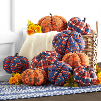 Decorative Harvest Plush Pumpkin