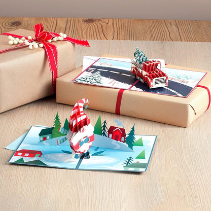 3-D Pop-Up Holiday Greeting Card