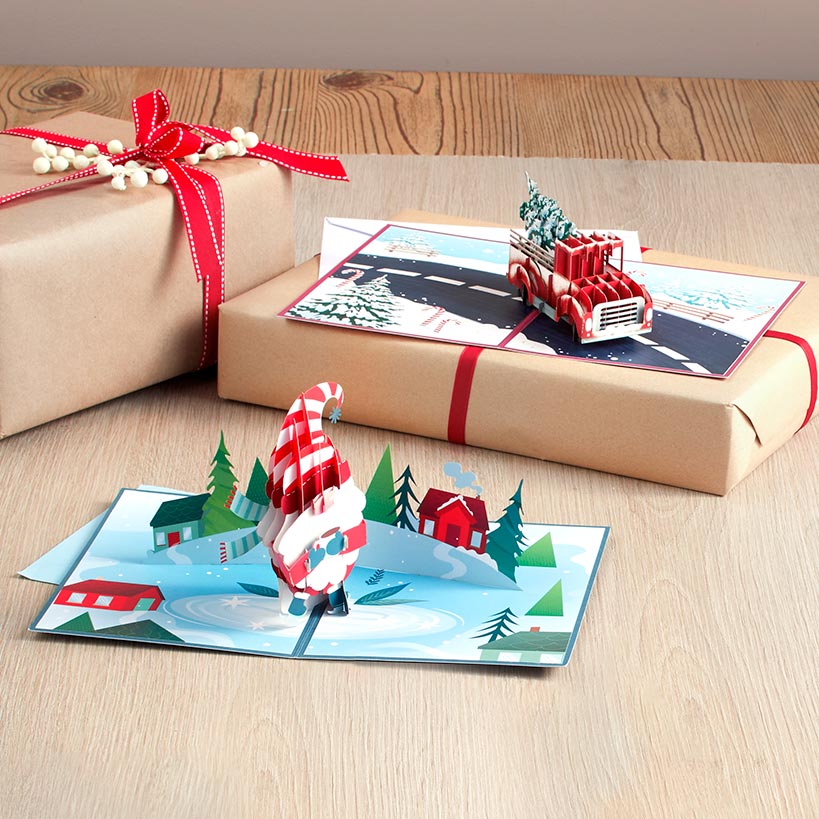 3-D Pop-Up Holiday Greeting Card