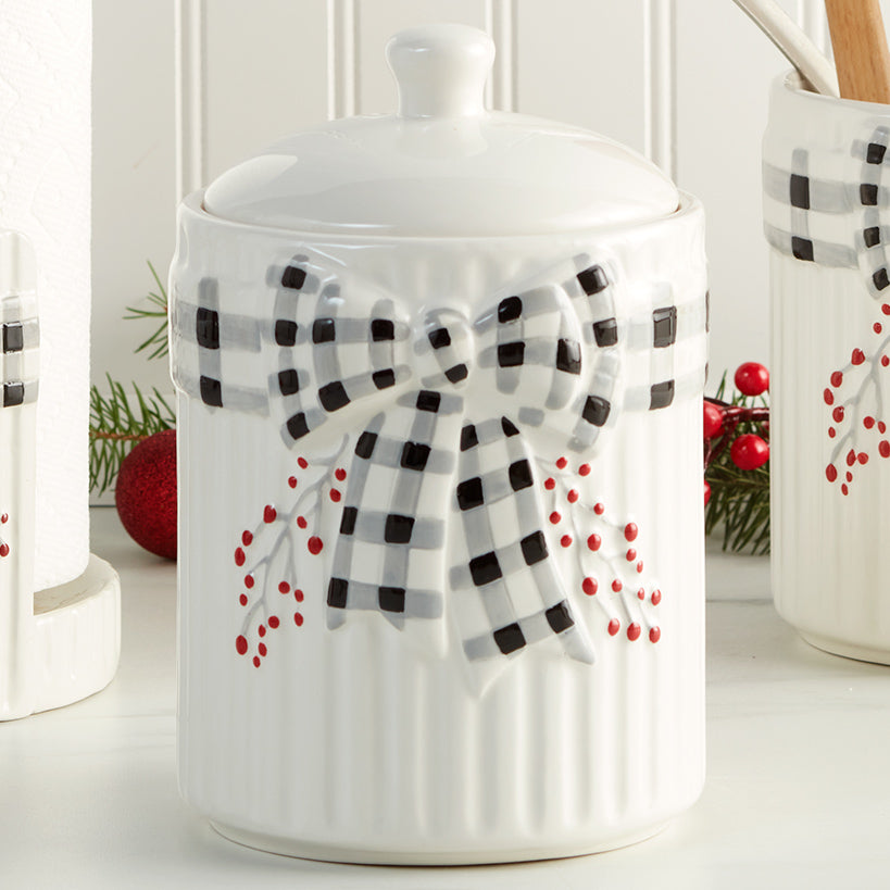 Plaid and Berries Kitchen Canister