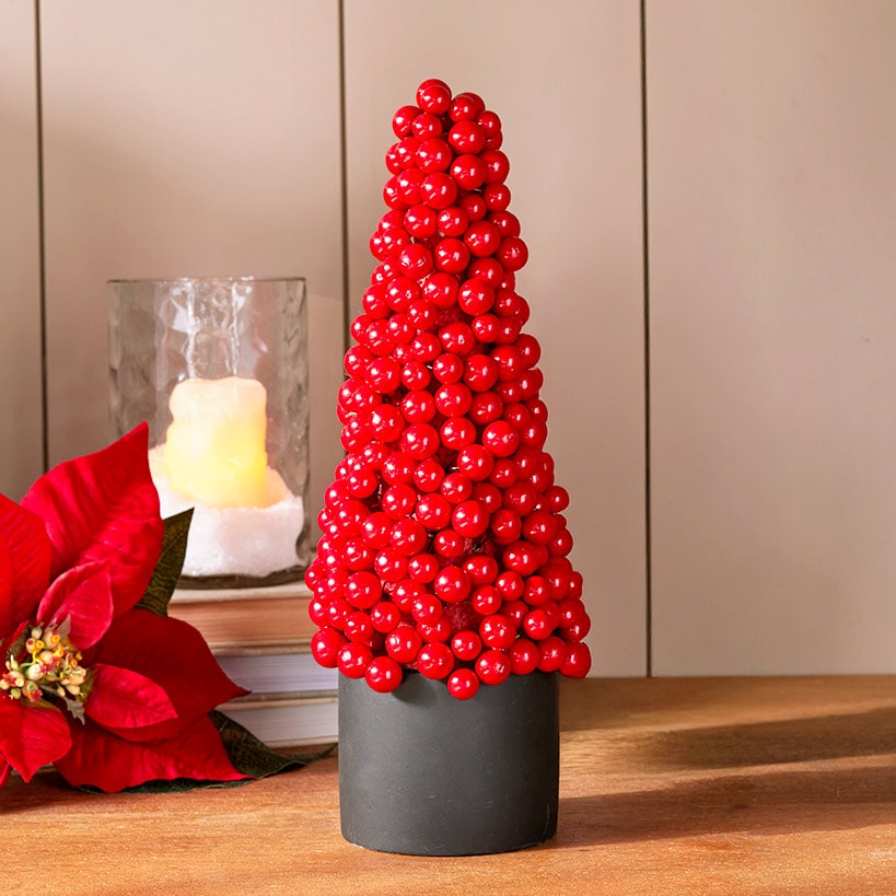 Merry Berry Tabletop Christmas Tree 12"
