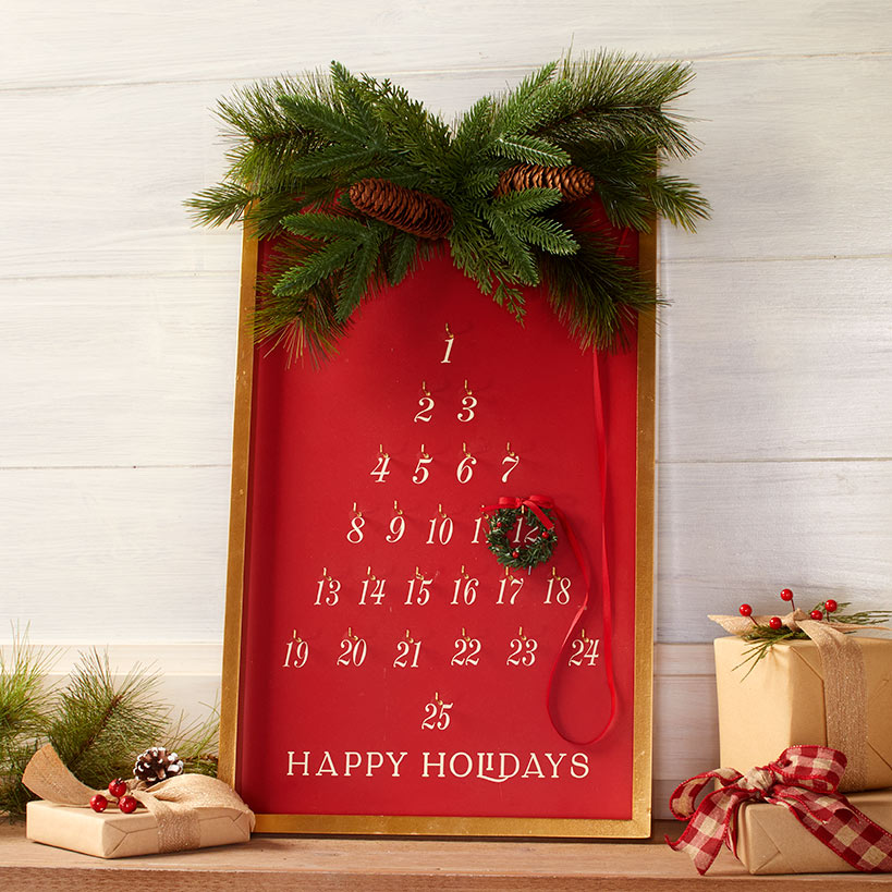 Hanging Holiday Countdown Calendar