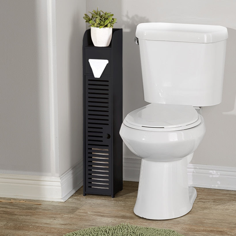 Black Bathroom Storage Cabinet