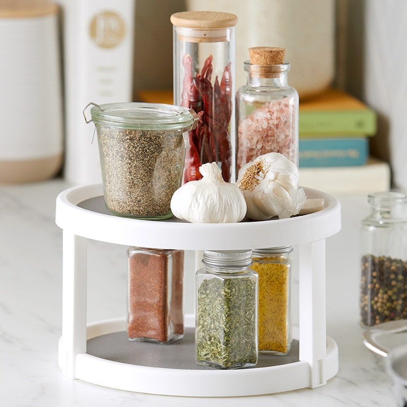 2-Tier Lazy Susan Pantry Organizer