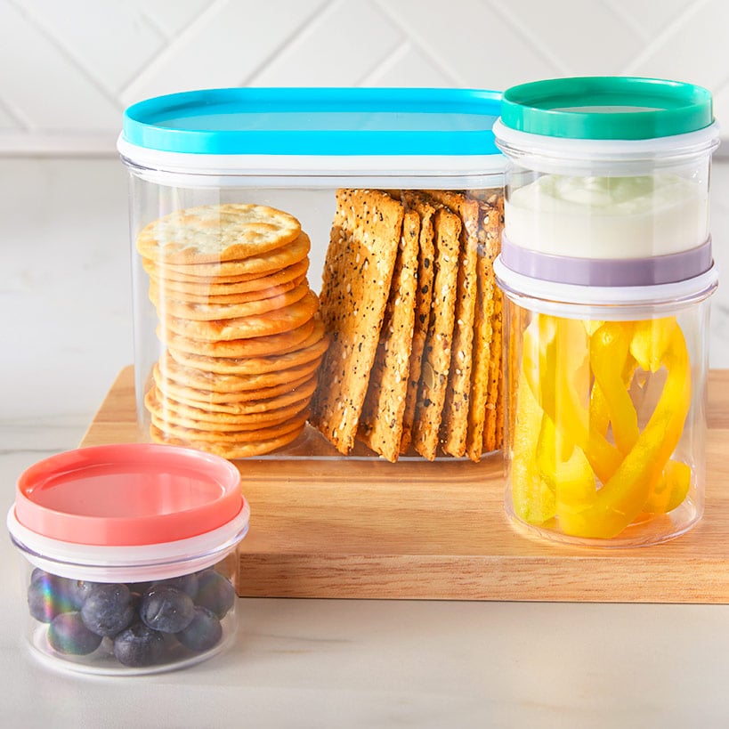 Mini Storage Containers with Airtight Lids Compact and Stackable