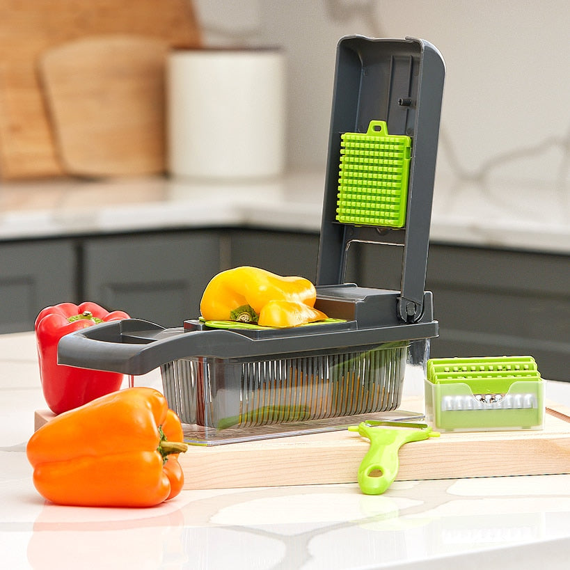 Vegetable Shredder & Chopper - 12-in-1