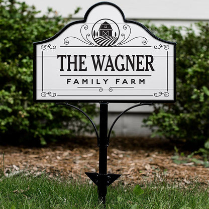 Personalized Family Farm Yard Sign Magnet