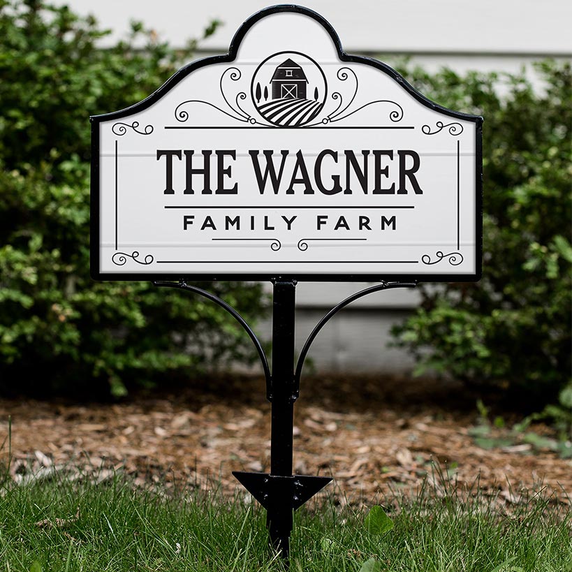Personalized Family Farm Yard Sign Magnet