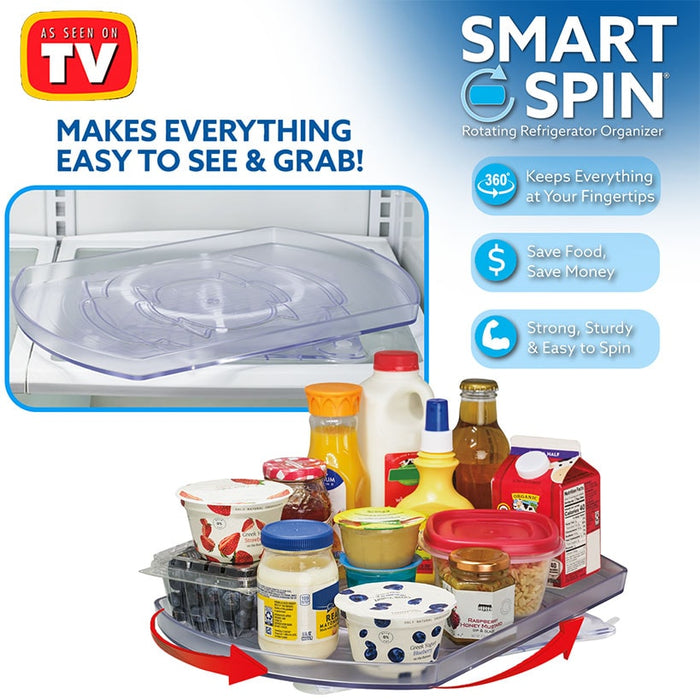 Smart Spin® - Rotating Refrigerator Organizer | The Lakeside Collection