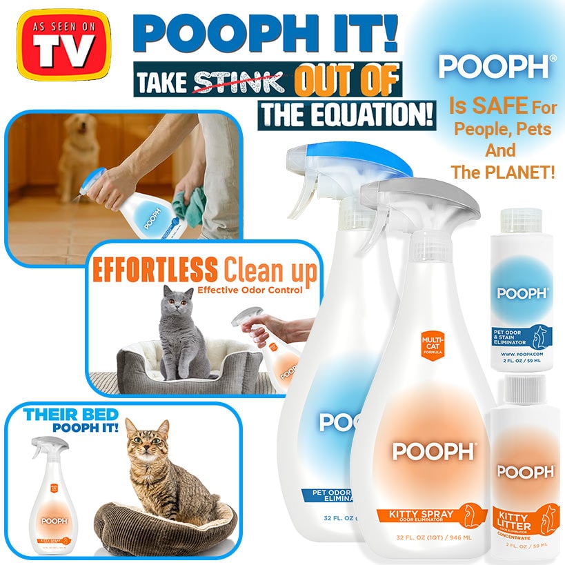 Pooph® Pet Odor And Stain Eliminator Or Kitty Spray Odor Eliminator