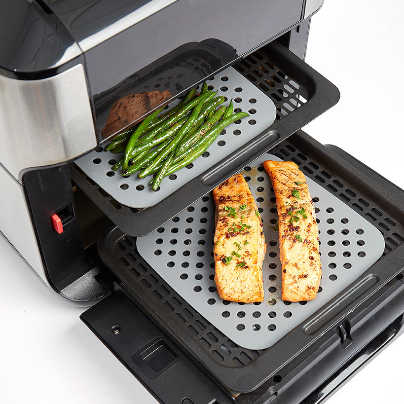 Reusable Nonstick Silicone 7.5" Air Fryer Liner - Set of 2