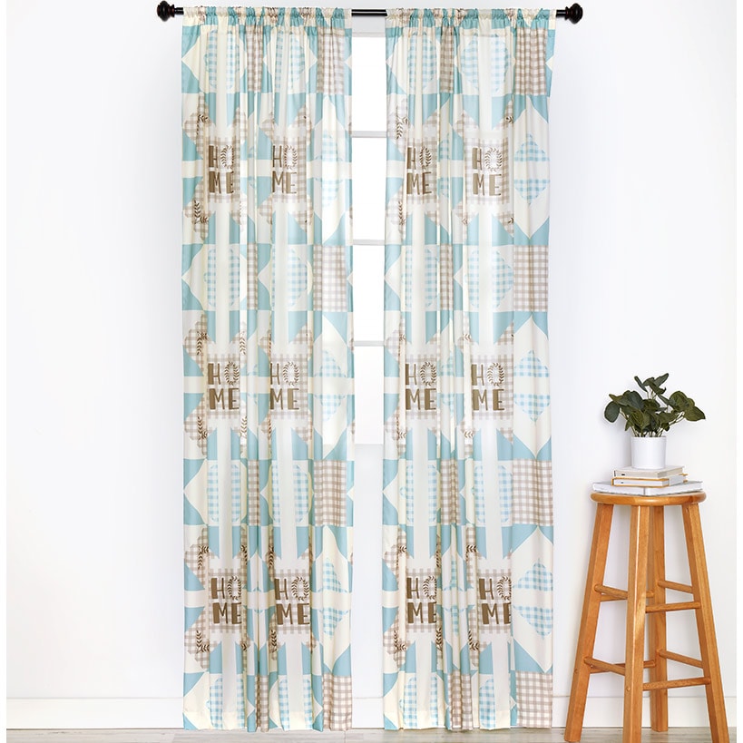 Home Pattern Check Window Panel 50" x 63" or 50" x 84"
