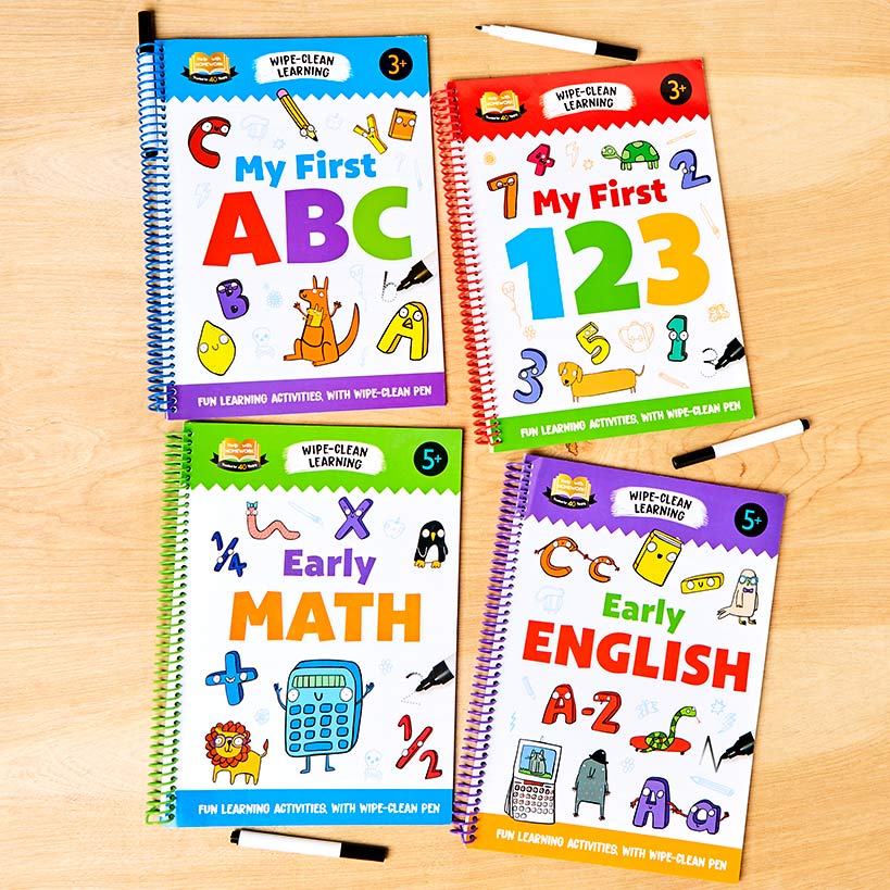 My First Wipe And Clean Workbook With Pen ABC 123 Math Or English