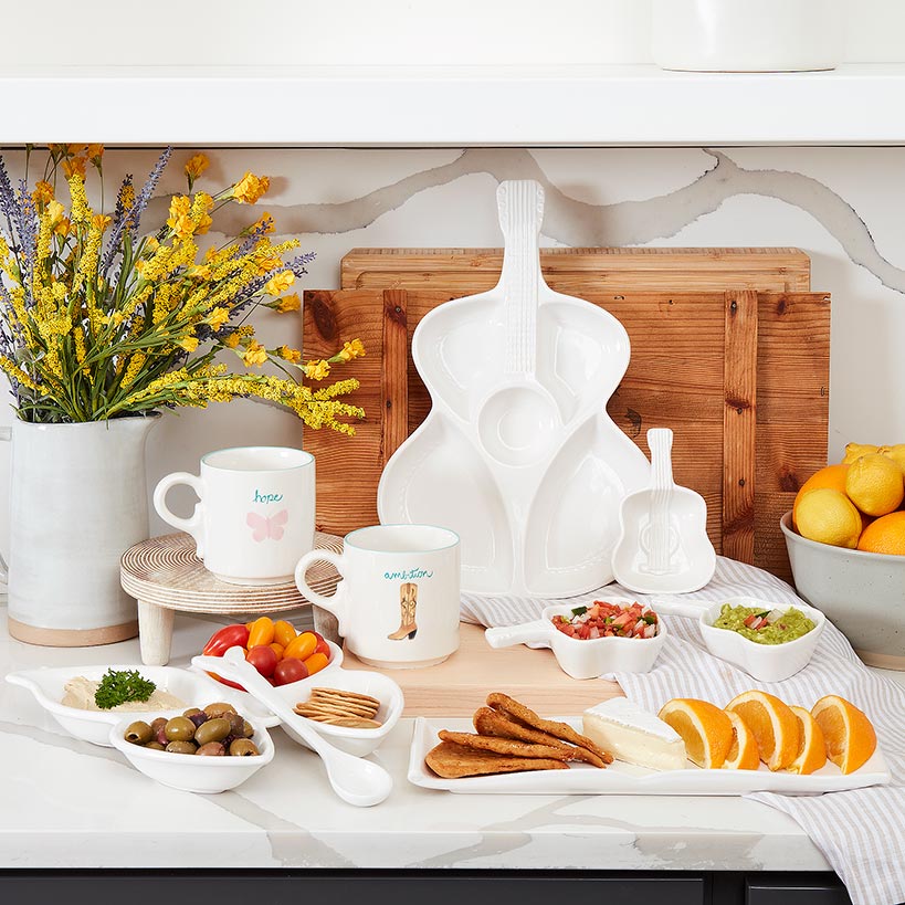 Dolly Parton Tableware - Mugs, Dip Bowl, Platter, or Condiment Set