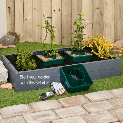 Set of 3 Starter Plant Boxes-Outdoor Gardening