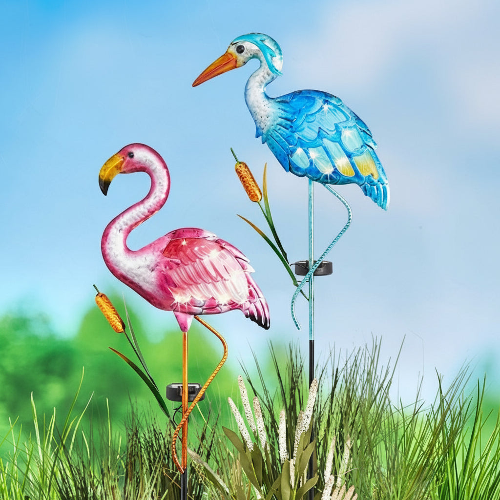 Solar Bird Garden Stake