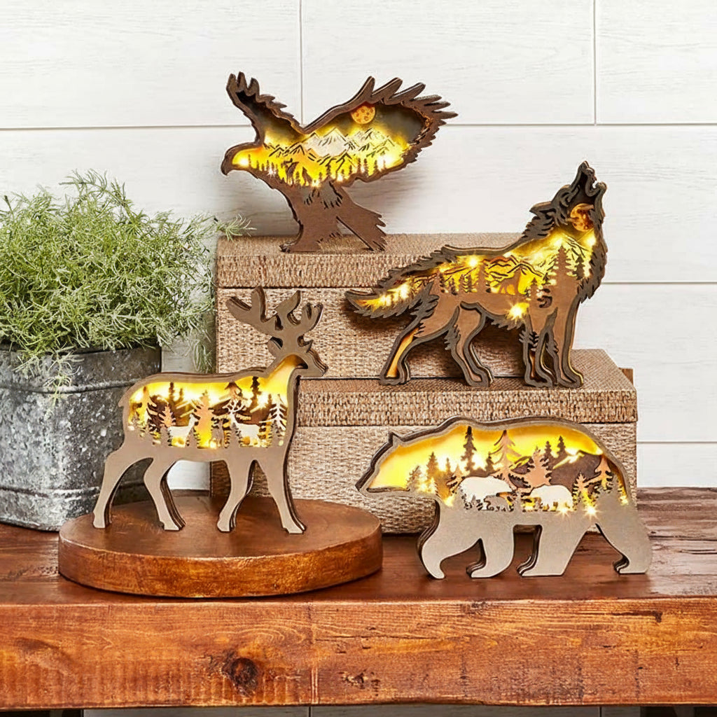 Lighted Woodland Animals