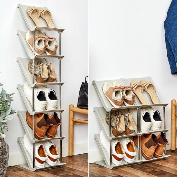 Stackable Modular Shoe Rack - 6-Pc. | The Lakeside Collection