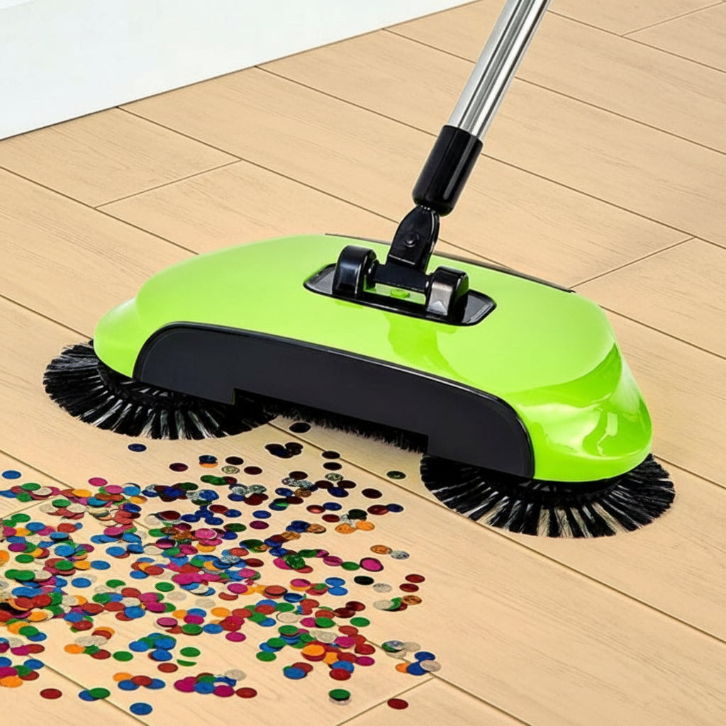 Magic Sweeper Broom-Cordless with 360-Degree Rotating Heads