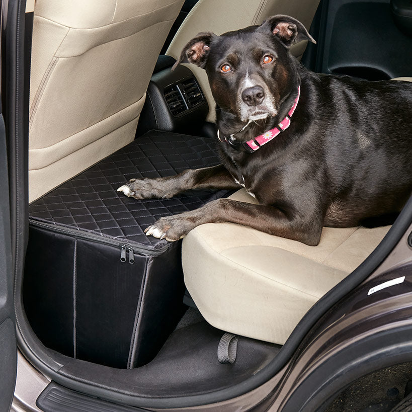 Pet Seat Extender with Storage - Safe and Organized Travel for Dogs