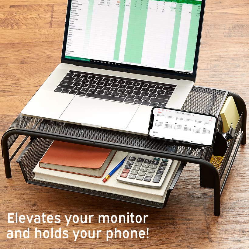 Laptop Stand with Sliding Drawer