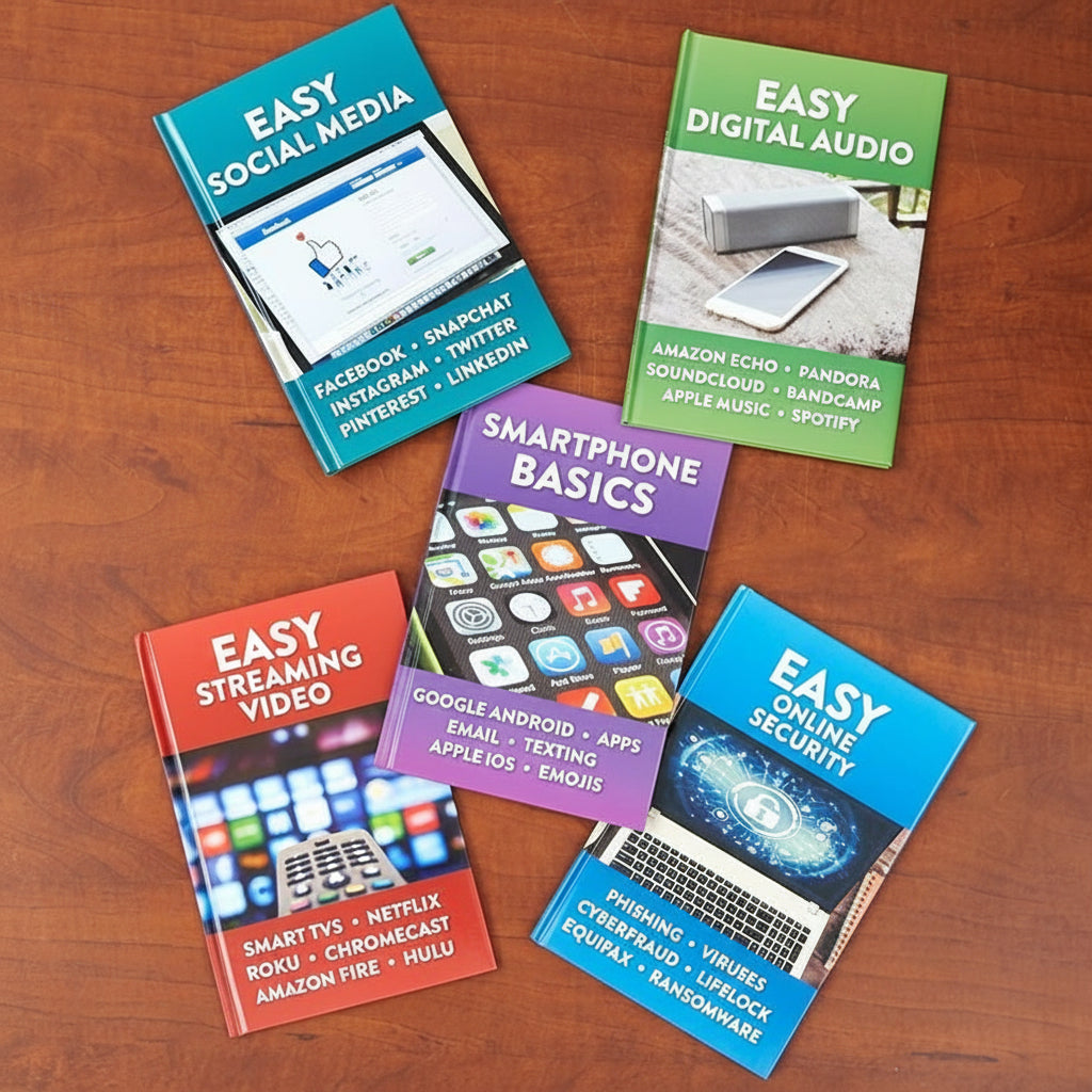 Easy Tech Reference Books For Navigating the Digital World - Set of 5
