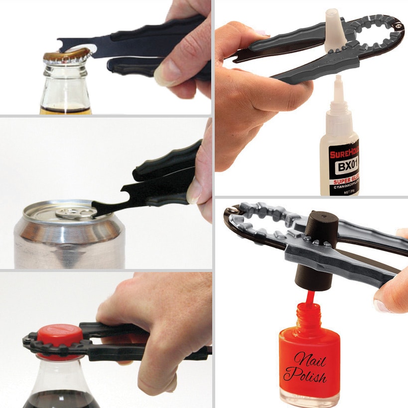 Multiuse Bottle Opener - Beer, Soda, Nail Polish, Glue, and more
