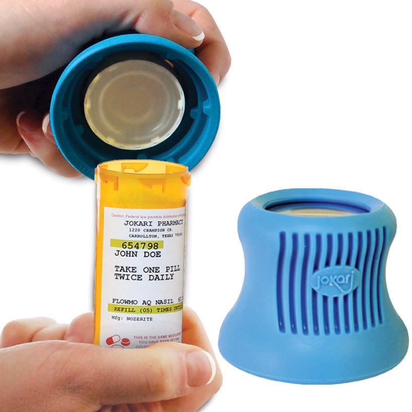 Jokari Easy Open Prescription Medicine Bottle Opener and Magnifying Glass