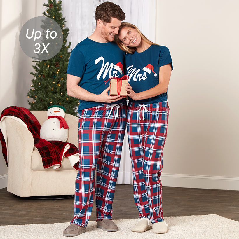 His and Hers Christmas Pajamas