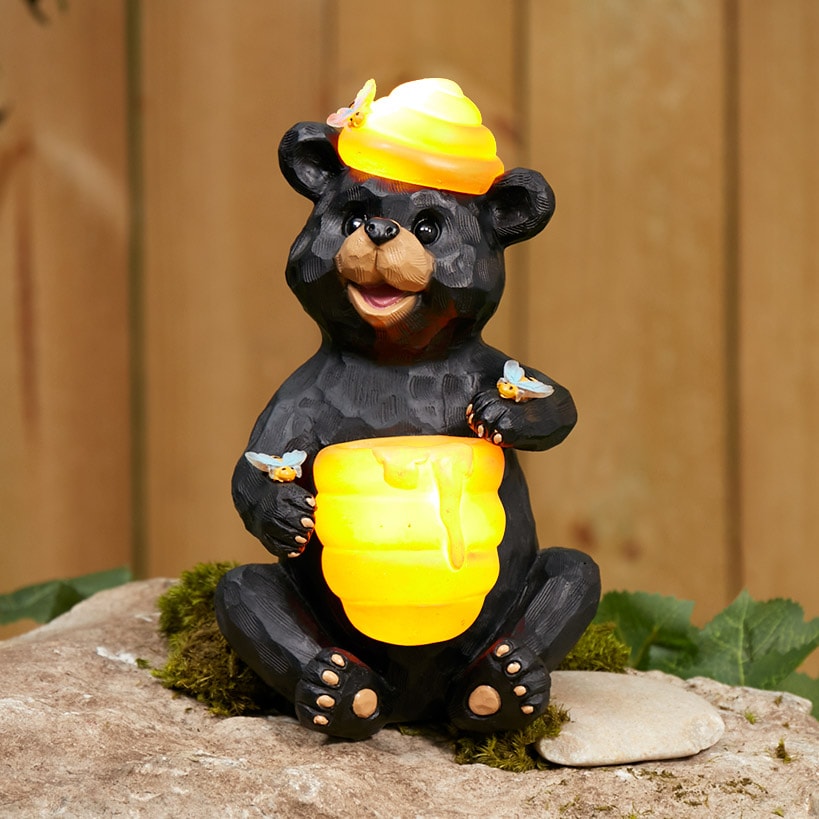 Solar Honey Bear Statue
