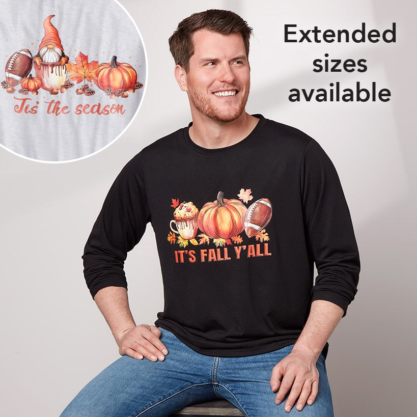 Men's Fall Long Sleeve T Shirt