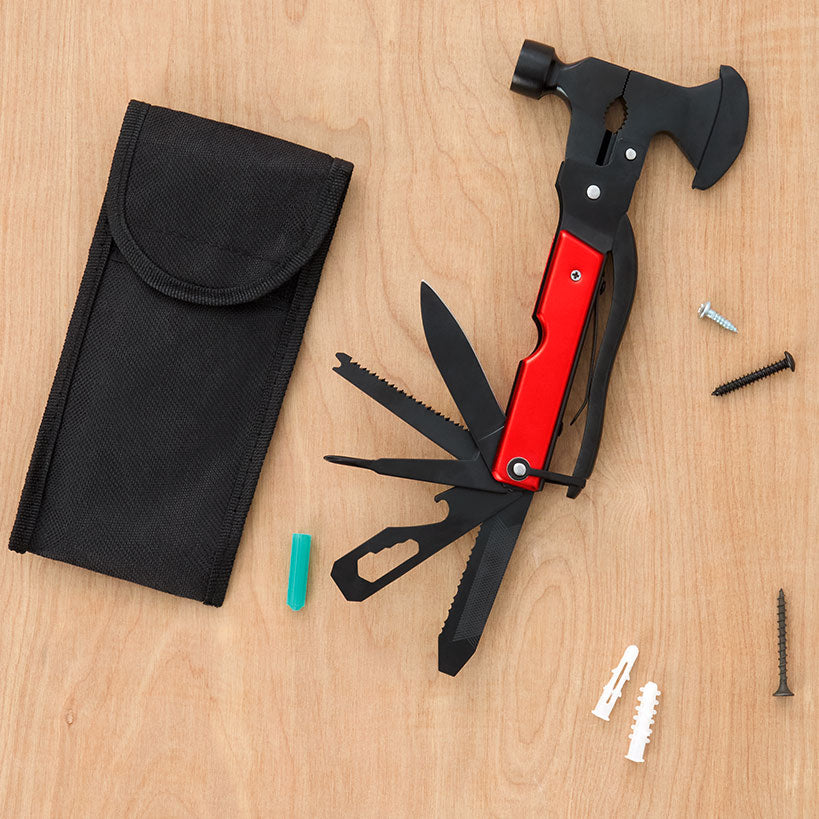 15-in-1 Hammer Multi-Tool-Pocket-Sized with Carry Case