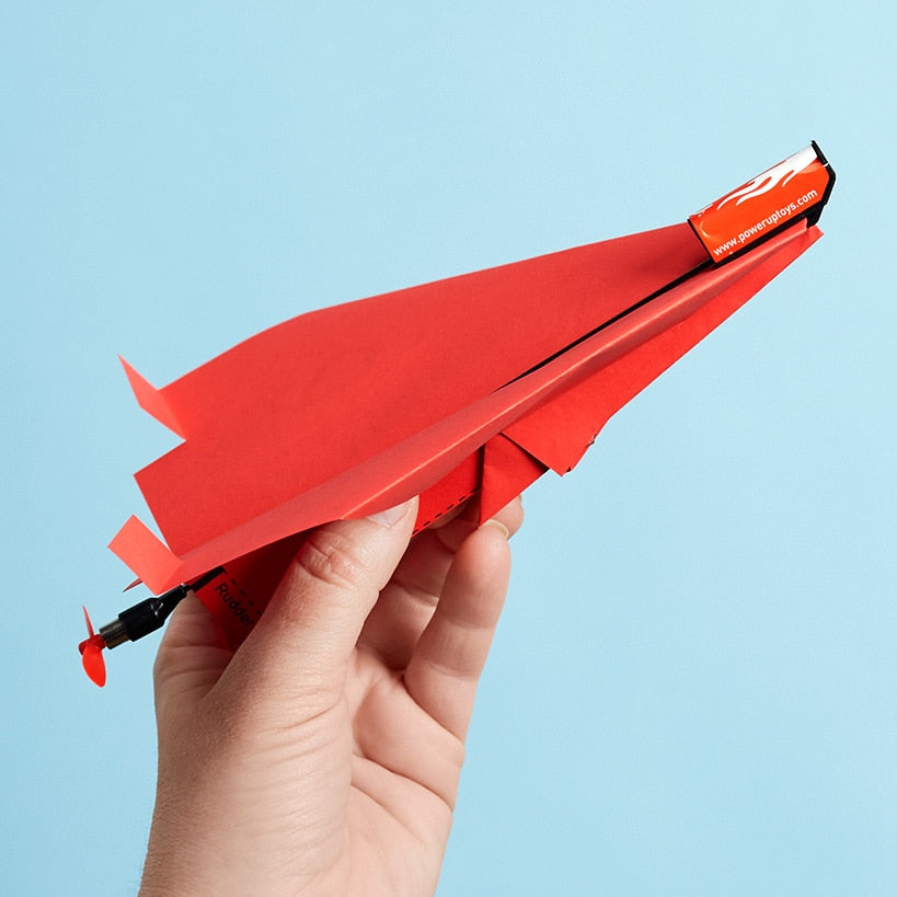 Motorized Paper Airplane Kit - Powerup 2.0, Quick Charge, Easy Control