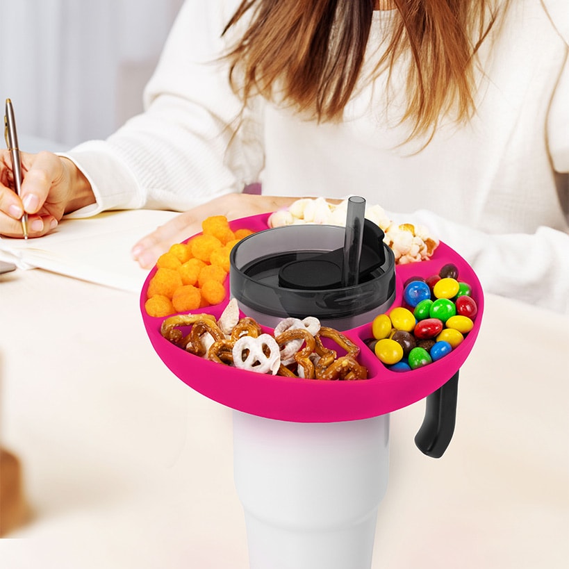 Tumbler Topper Divided Snack Bowl
