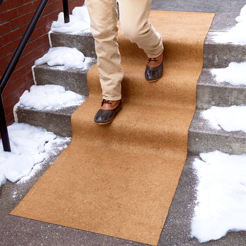 Non-Slip 10 Foot Outdoor Winter Ice Carpet Extra Wide