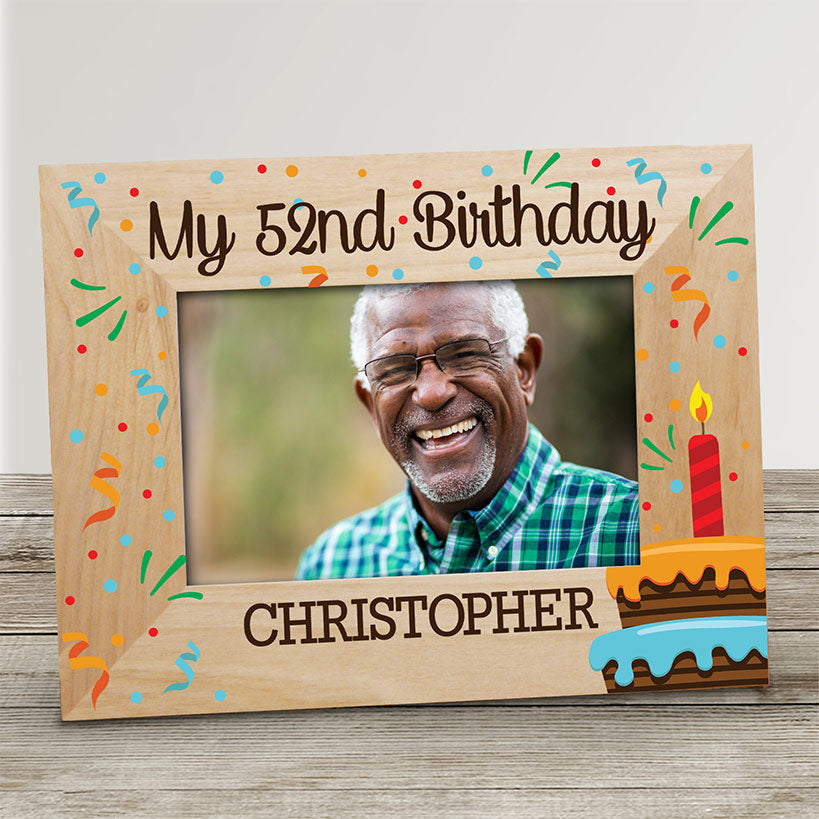 Personalized Wooden Birthday Picture Frame