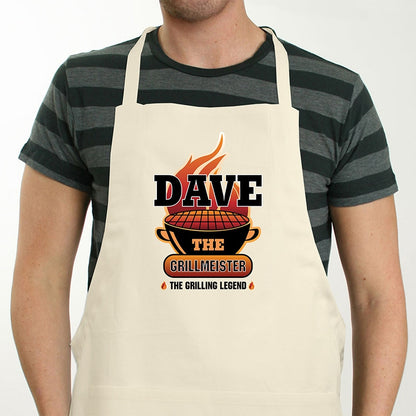 Personalized Men's Grillmeister Apron