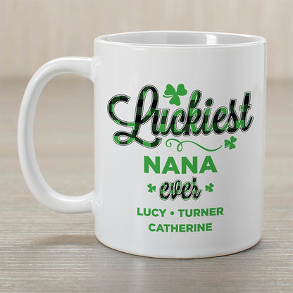 Personalized St. Patrick's Day Luckiest Clover Coffee Mug