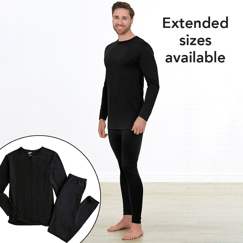 Men's Thermal Long Johns Set - Long Sleeve Top and Pants