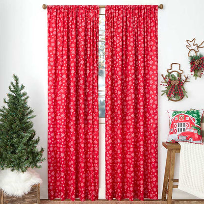 Christmas at the Barn Window Panel 50" x 63"