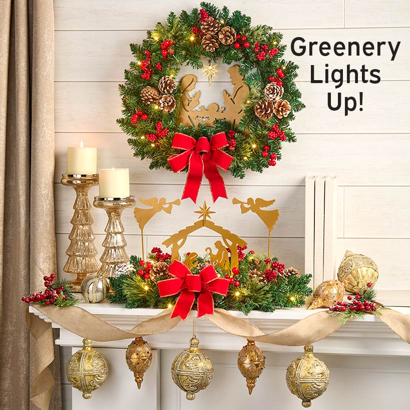 Nativity Wreath or Centerpiece