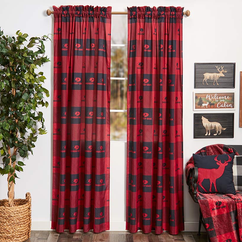Mossy Oak Red Buffalo Logo Window Panel 50" x 63" or 50" x 84"
