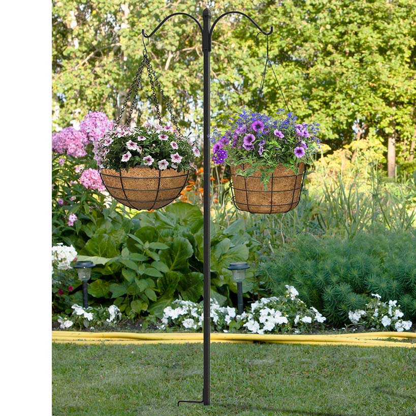 Double Arm Shepherd's Hook - 84 Inch