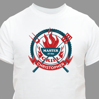 Personalized Men's Master of the Grill T-Shirt