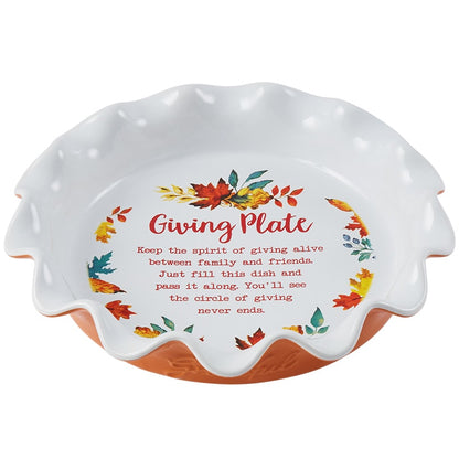 Giving Pie Plate