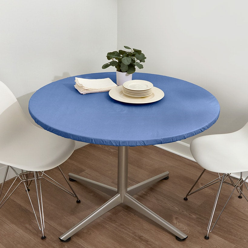 Round Solid Color Custom Fit Tablecloth
